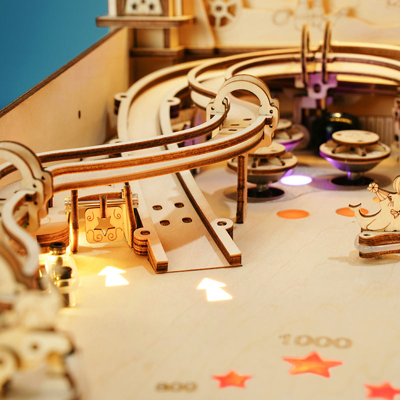 ROKR 3D Pinball Machine 3D Wooden Puzzle