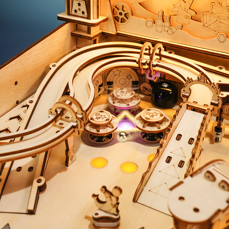 ROKR 3D Pinball Machine 3D Wooden Puzzle