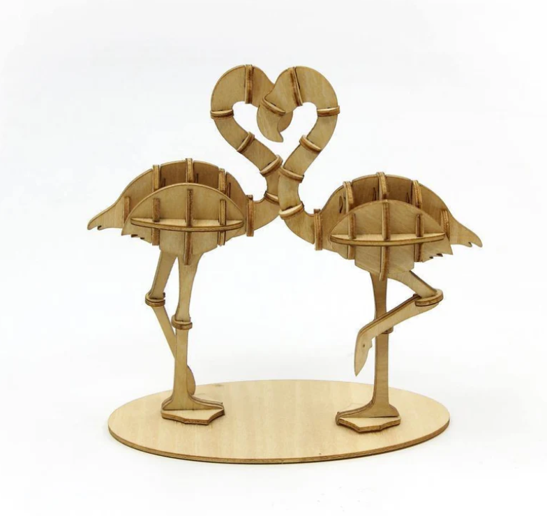 Flamingo Wooden Puzzle by JIGZLE