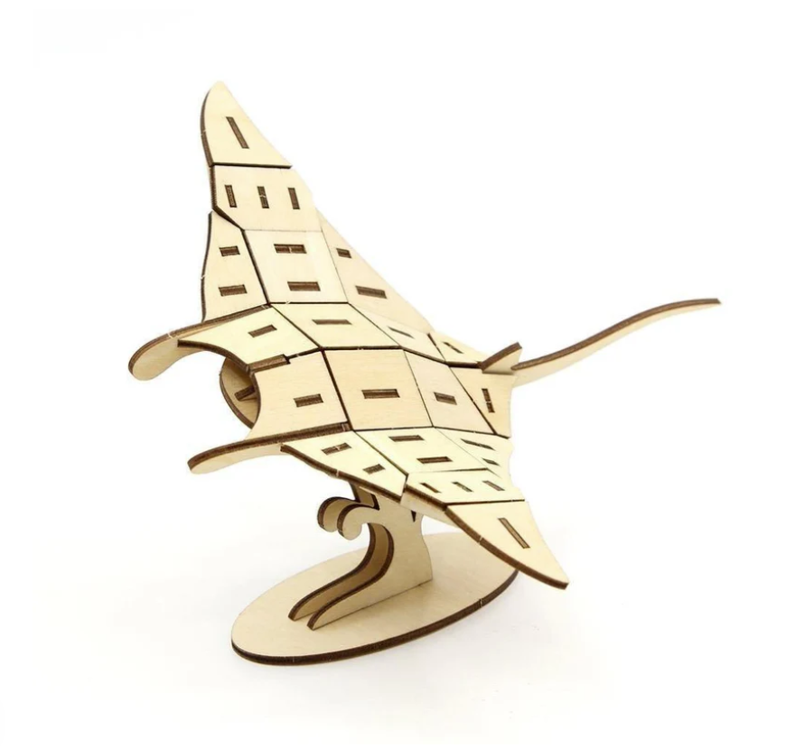 Manta Ray Wooden Puzzle by JIGZLE