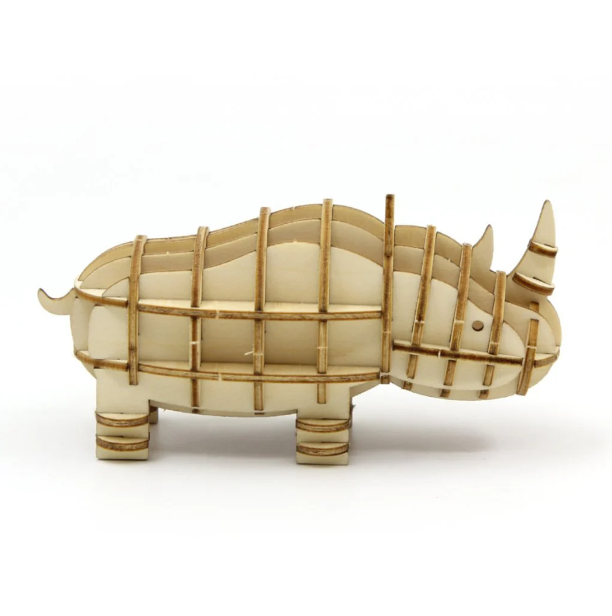 Rhino Wooden Puzzle by JIGZLE