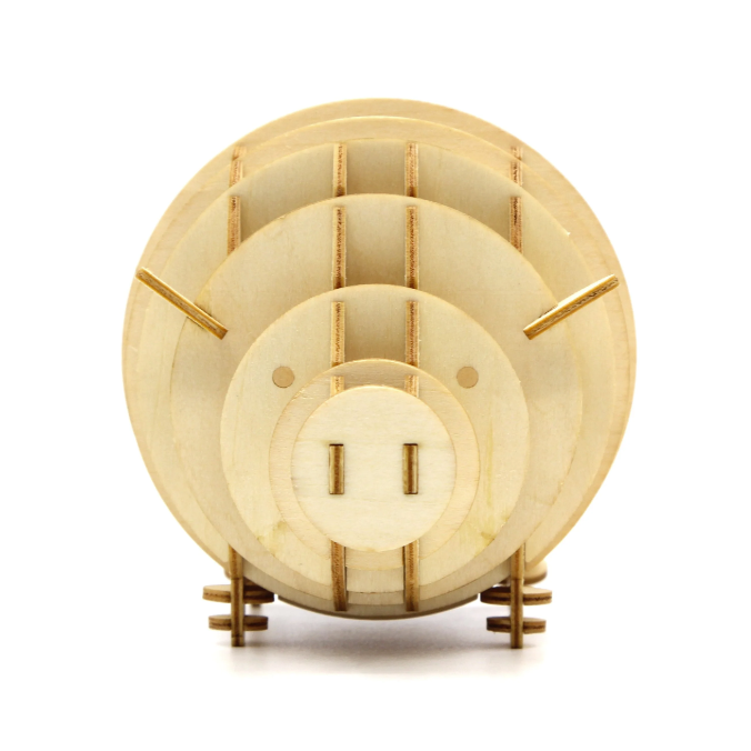 Piggy Coinbank Wooden Puzzle by JIZGLE