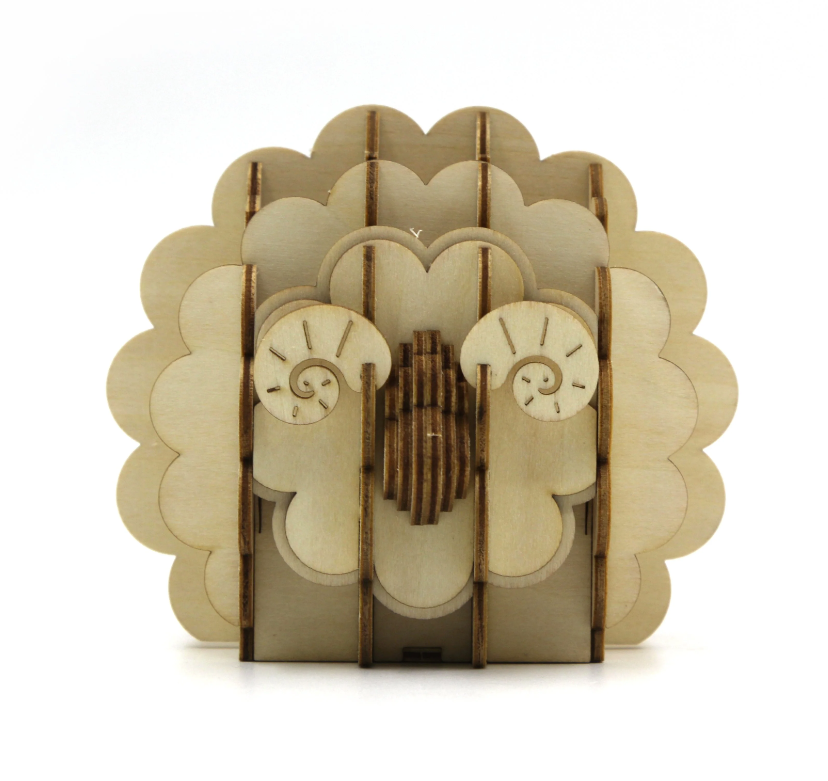 Sheep Pen Holder Wooden Puzzle by JIGZLE