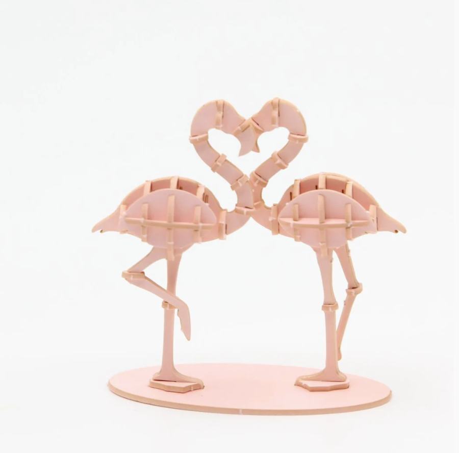 Flamingo Paper Puzzle by JIGZLE