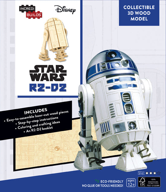 Star Wars R2-D2 3D Wood Model