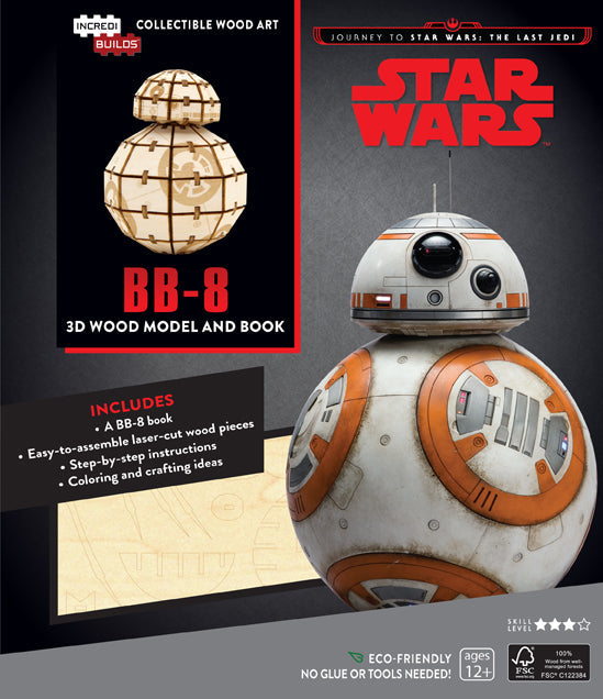 STAR WARS THE LAST JEDI BB-8 3D WOOD Model