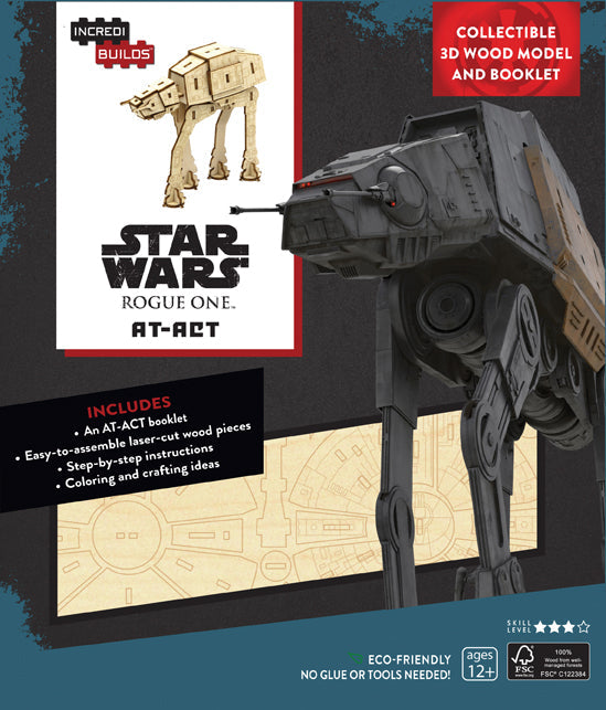 Star Wars AT-ACT 3D Wood Model