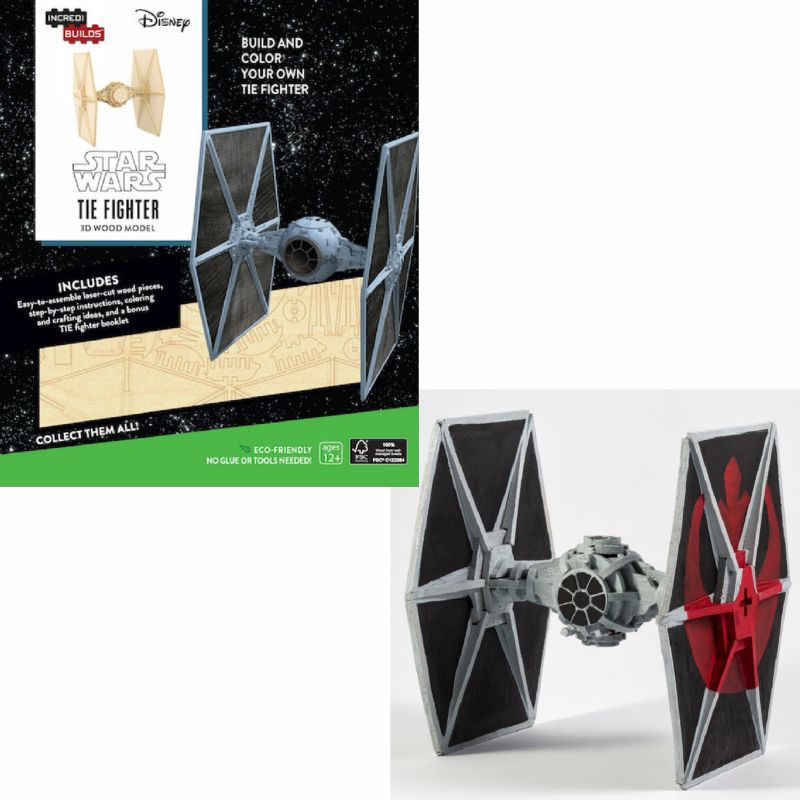 Star Wars TIE Fighter 3D Wood Model