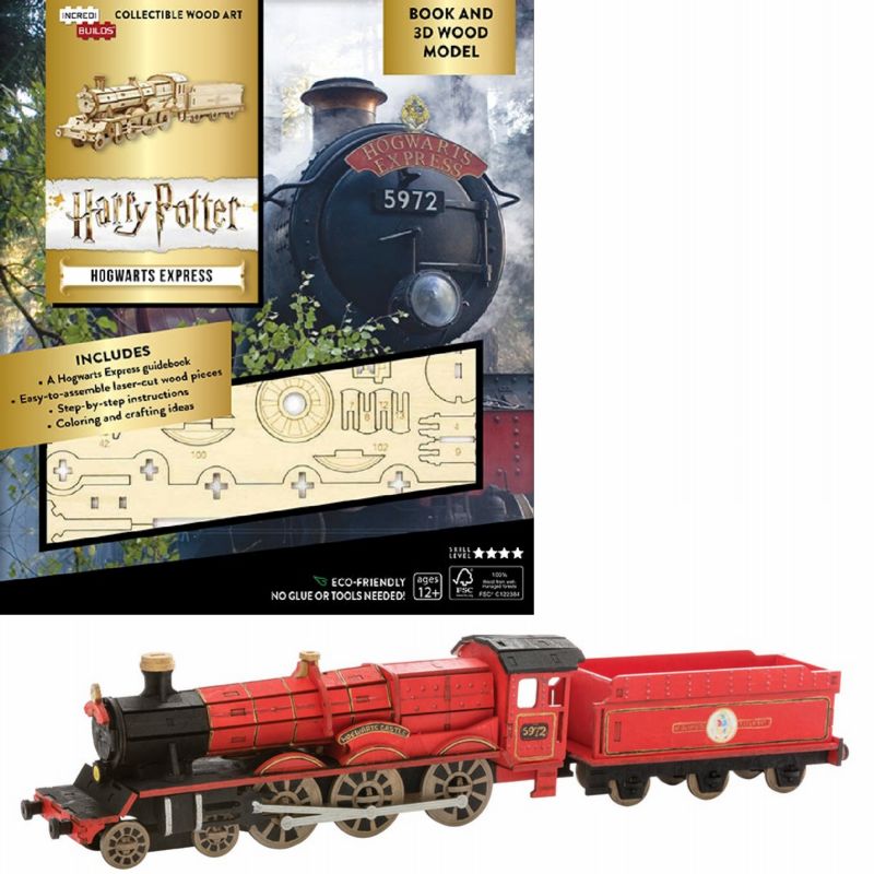 Harry Potter Hogwarts Express 3D Wood Model