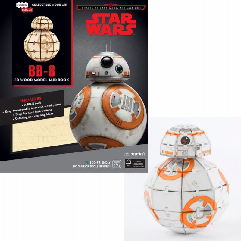 STAR WARS THE LAST JEDI BB-8 3D WOOD Model